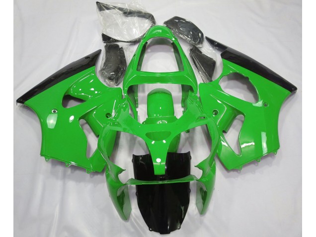 Verde Lucido & Nero 00-02 ZX6R Carene Moto