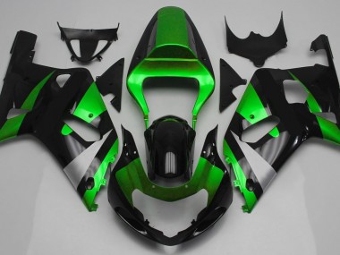 Acquista Verde Lucido & Nero 01-03 GSXR 600-750 Carene Moto