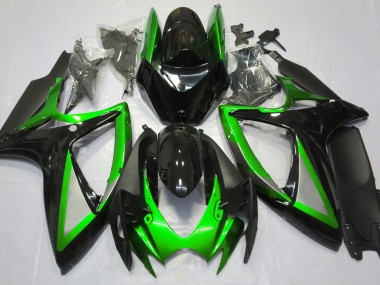 Acquista Verde Lucido & Nero 06-07 GSXR 600-750 Carene Moto