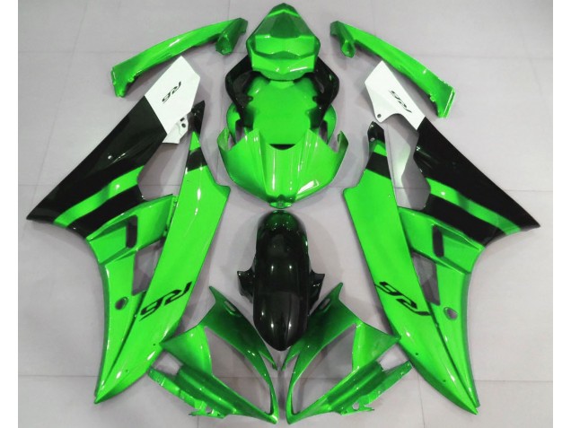 Verde Lucido & Nero 06-07 R6 Carene Moto
