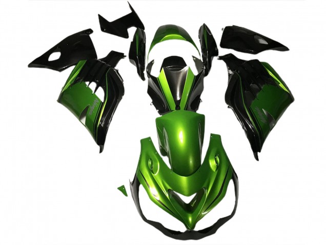 Verde Lucido & Nero 12-21 ZX14R Carene Moto