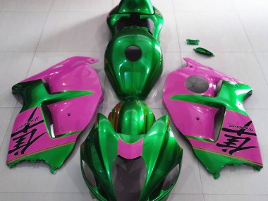 Acquista Verde Lucido & Rosa 97-07 GSXR 1300 Carene Moto