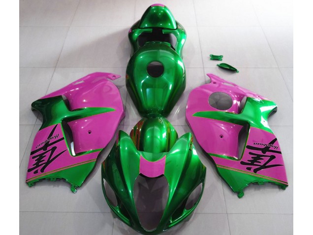 Verde Lucido & Rosa 97-07 GSXR 1300 Carene Moto