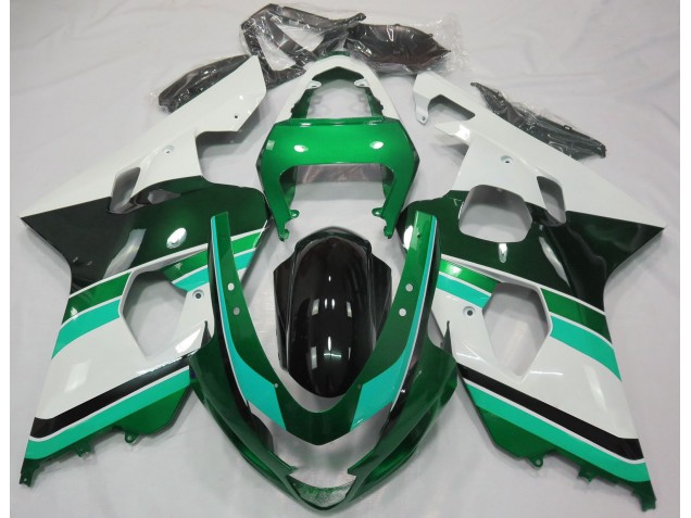 Verde Lucido & Verde 04-05 GSXR 600-750 Carene Moto