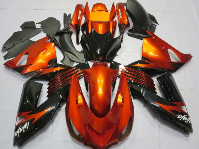 Verde Nero 06-11 ZX14R Carene Moto