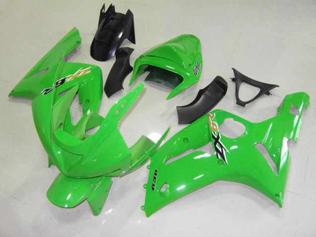 Verde Nero Cheq 03-04 ZX6R Carene Moto