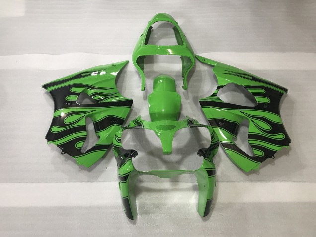 Verde & Nero Fiamma 00-02 ZX6R Carene Moto