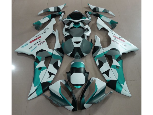 Verde Neve Schiuma Marina Camo 08-16 R6 Carene Moto