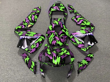 Acquista Verde & Rosa Camo 03-04 CBR600RR Carene Moto