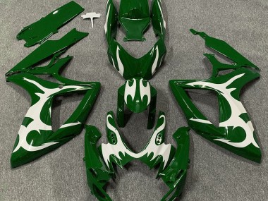 Acquista Verde Scuro & Bianco 06-07 GSXR 600-750 Carene Moto