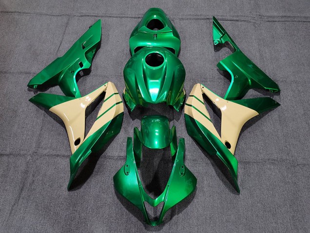 Verde Smeraldo & Marrone Chiaro 07-08 CBR600RR Carene Moto