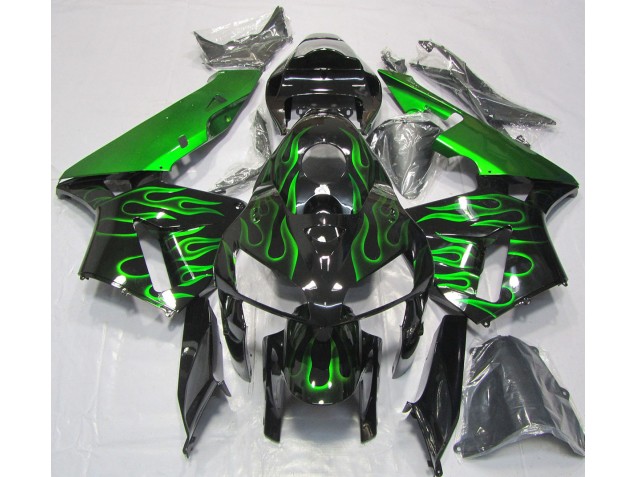 Vert Vif Flamme 05-06 CBR600RR Carene Moto