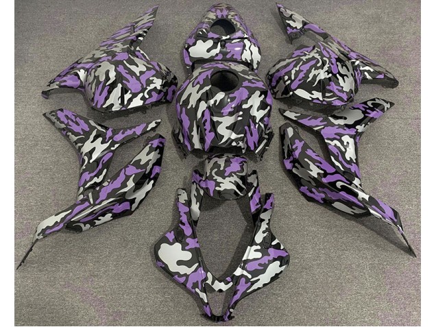 Viola & Argento Camo 09-12 CBR600RR Carene Moto
