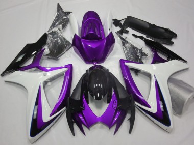 Acquista Viola & Bianco Debadged 06-07 GSXR 600-750 Carene Moto