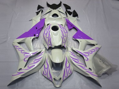 Acquista Viola Fiamma Su Bianco 07-08 CBR600RR Carene Moto