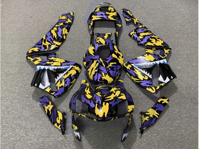 Viola & Giallo Camo 03-04 CBR600RR Carene Moto