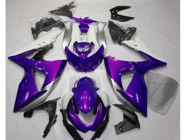 Viola Lucido & Bianco 09-16 GSXR 1000 Carene Moto