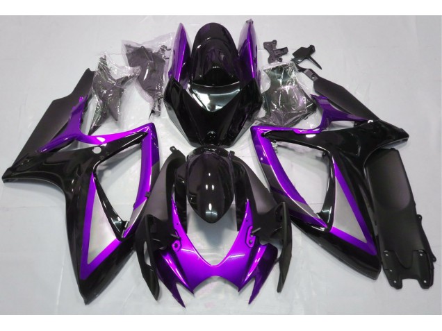 Viola Lucido & Nero 06-07 GSXR 600-750 Carene Moto