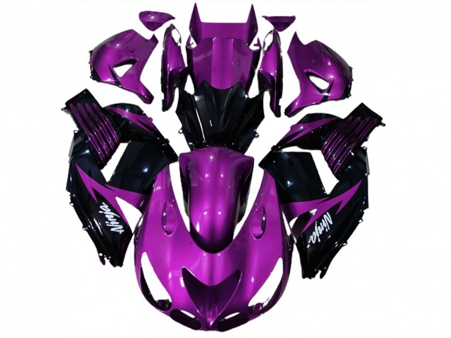 Viola Lucido & Nero 06-11 ZX14R Carene Moto