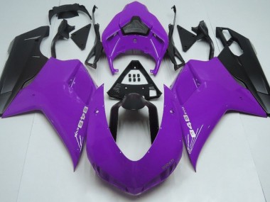 Acquista Viola Lucido & Nero 07-14 Ducati 848 1098 1198 Carene Moto