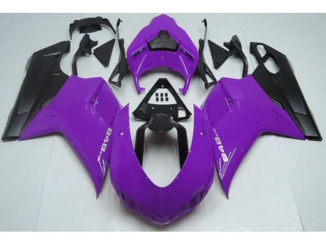 Viola Lucido & Nero 07-14 Ducati 848 1098 1198 Carene Moto
