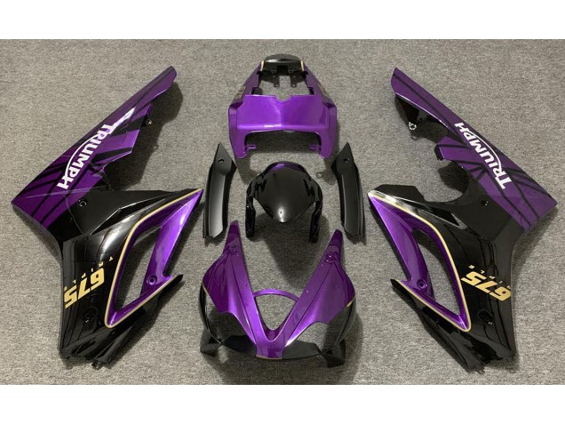 Viola Lucido & Nero 09-12 Daytona 675 Carene Moto