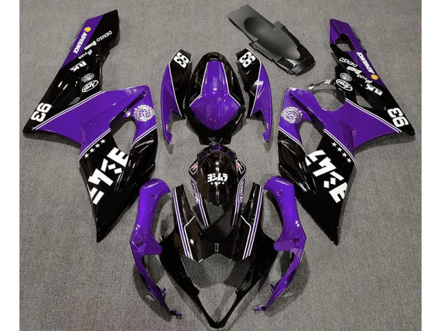 Viola Lucido & Nero Personalizzato 05-06 GSXR 1000 Carene Moto