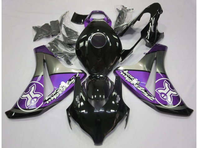 Viola Su Nero Personalizzato 08-11 CBR1000RR Carene Moto