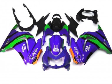 Acquista Viola Verde & Nero 08-12 Ninja 250 Carene Moto