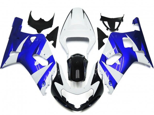 Vivace Stile Blu & Bianco OEM 01-03 GSXR 600-750 Carene Moto